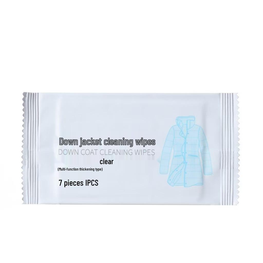 Oil Stain Removal Wet Wipes for Down Jackets - No-Wash, Quick-Dry Cleaning Towels