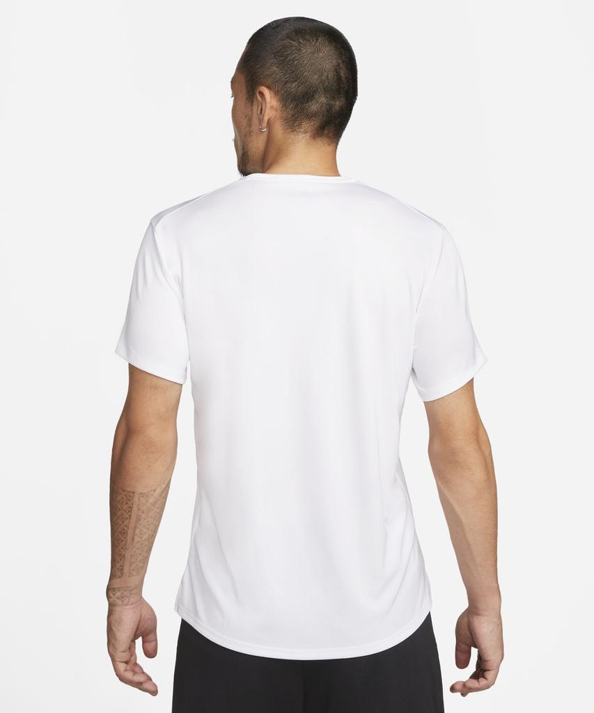 NIKE Dri-Fit Uv Miler Short Sleeve Running Top M - White / Dv9316-100