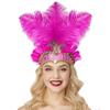 Ostrich Headdress Halloween Headwear Fascinator Decorative Headbands Unique for Women Party Costume