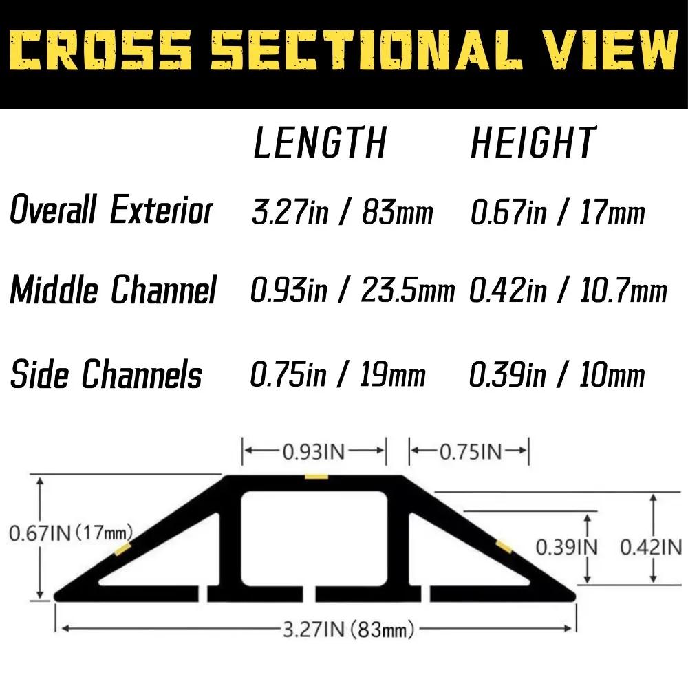 1/3M Garage Door Floor Sealing Strip Multi Functional with Yellow Line PVC Garage Edge Gap Dustproof Waterproof Sealing Strip