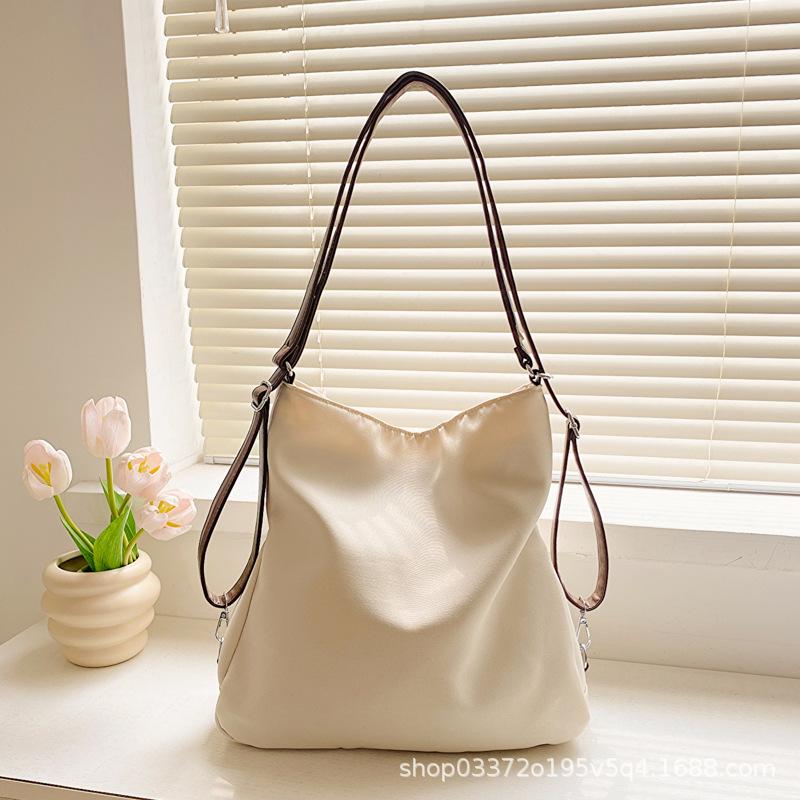 Student class canvas bag women's new autumn and winter large-capacity multi-purpose backpack commuter shoulder underarm tote bag