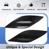 Car Headlight Eyebrows Eyelids Carbon Fiber Stickers Trim Cover Headlight Lid For FIAT BRAVO 2007+-M53K