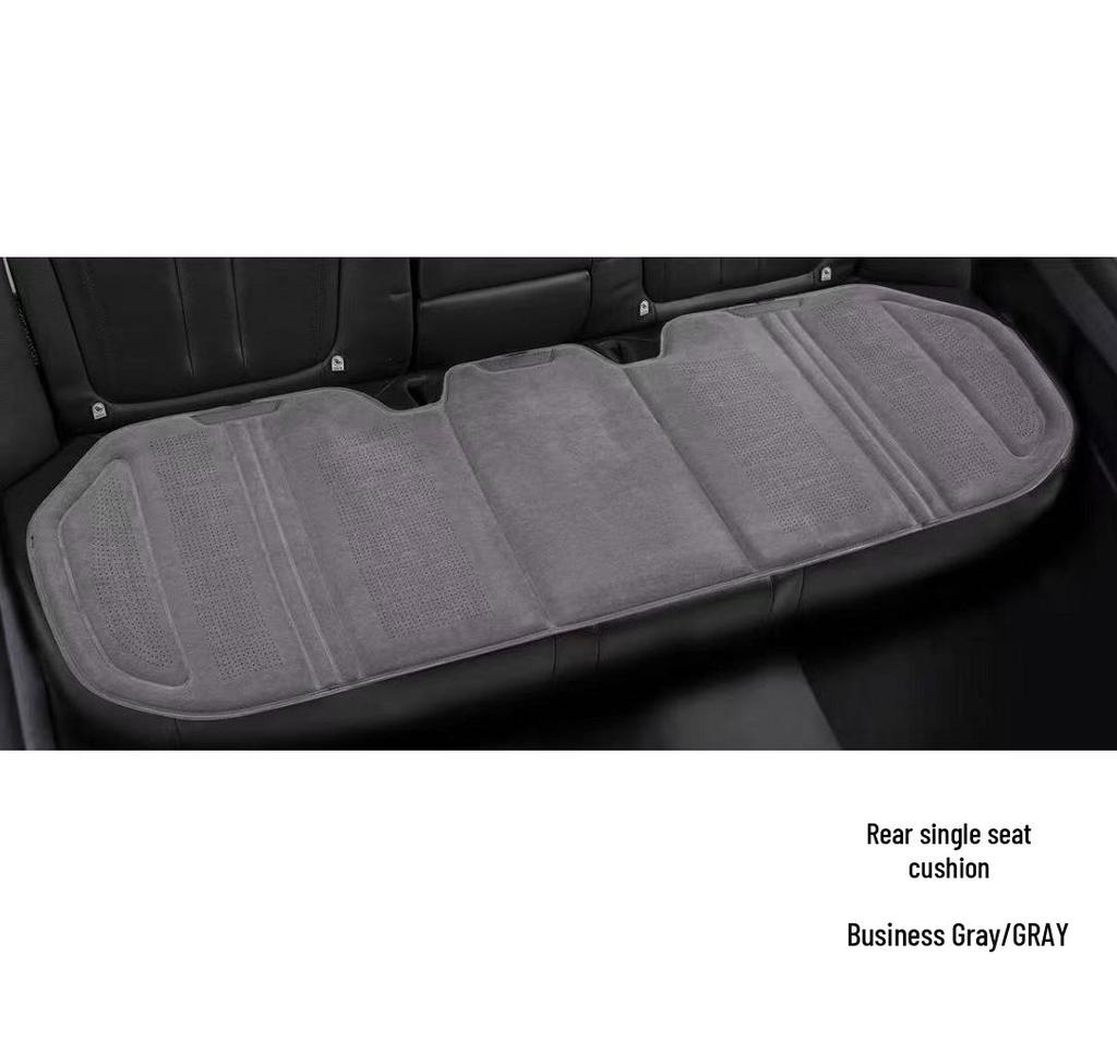 Universal Breathable Lambskin Suede Car Seat Cushion for All Seasons
