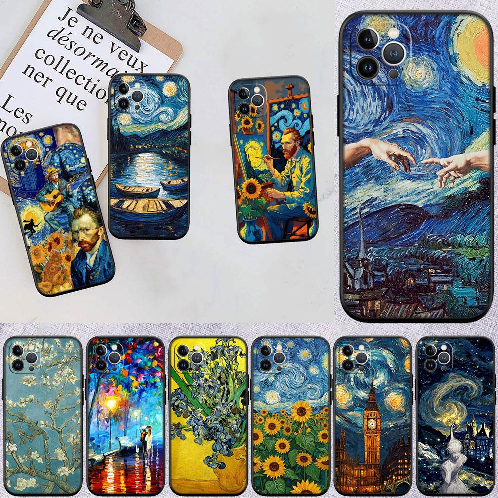 PP59 Starry Night Van Gogh Painting Phone Case for Xiaomi Poco C40 C50 C51 C55 C65 C71 C75 F3 F5 F6 F7 M2 M3 Pro Ultra