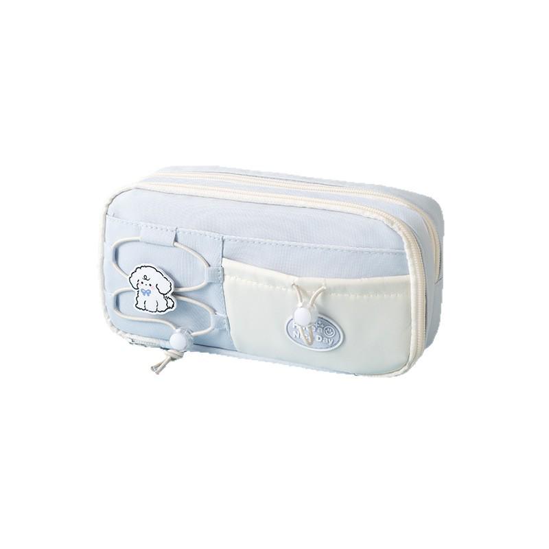 High-Capacity Multi-Layer Drawstring Pencil Case for Students