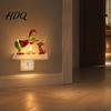 Warm Twinkling Christmas Decor Night Light Santa Claus Grandma Bonfire Resin LED Lamp Room Accents