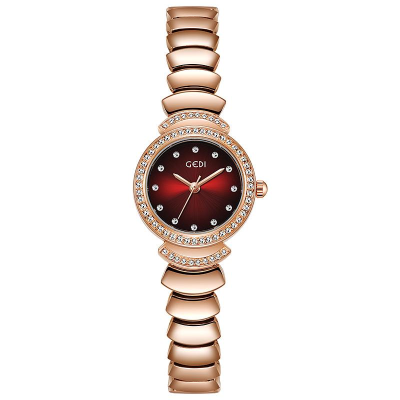 Light Luxury Medieval Waterproof Women S Watch High Value Niche Creative Quartz Watch Women S Skirt Alloy Watch