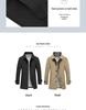 Romon Men's Mid-Length Cadre Style Trench Coat - Slim-Fit Autumn Jacket 2025 Trend