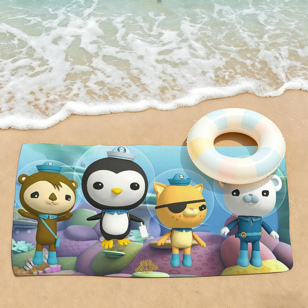 Cartoon cute O-Octonauts Towel Drying Bath Towel Applicable To Light Swimming Camping Yoga Beach Out