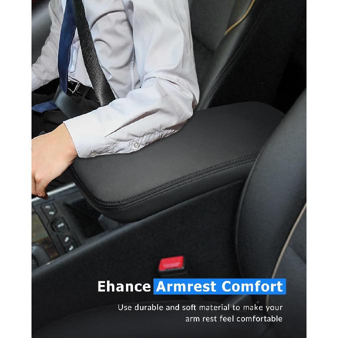 INTGET Center Console Cover for Chevy Impala Accessories 2014-2020 Leather Center Arm Rest Lid Cover Interior Accessories for Chevrolet Impala 2014