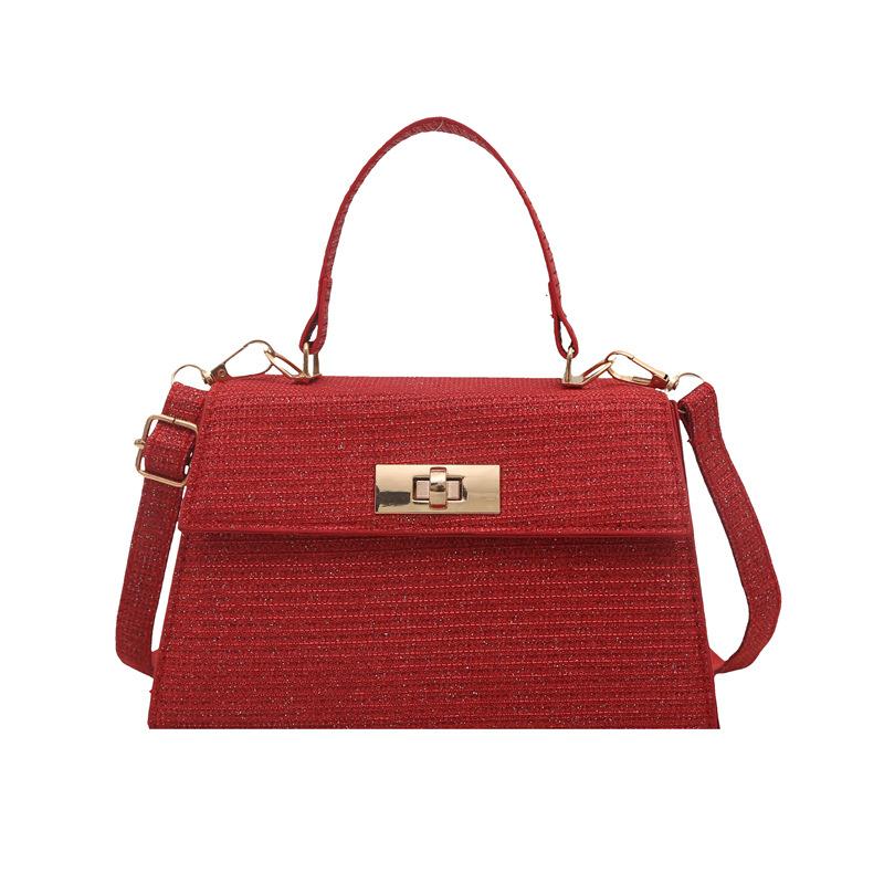 High-end Textured Handbag for Women's Bag, Fashionable and Versatile One-shoulder Crossbody Bag, Retro and Fashionable Small Square Bag