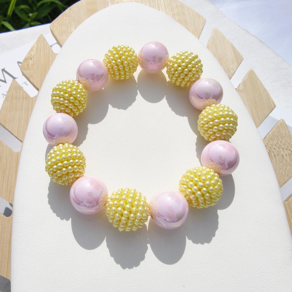 

Pet collar pearl pet cat dog peach heart collar bayberry ball dog cat neck ring necklace XS 15-20CM