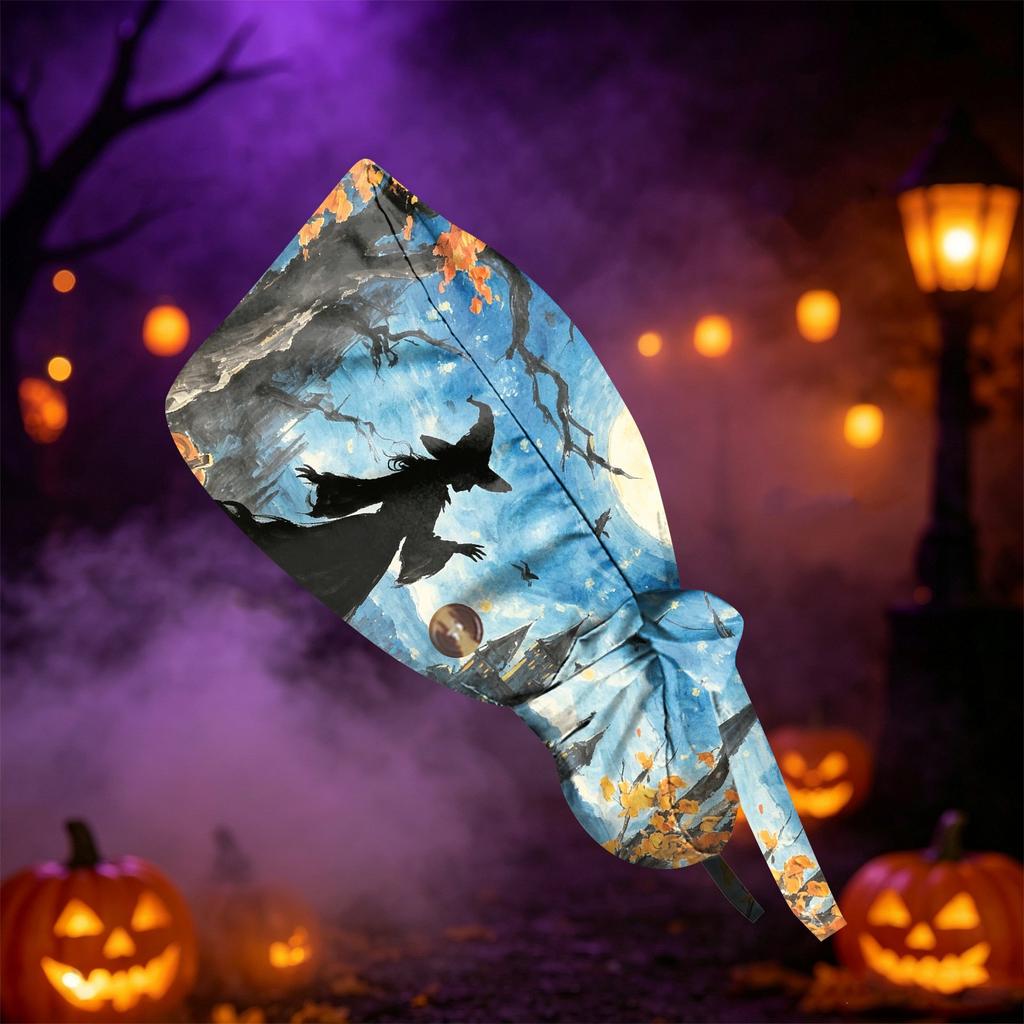 Women's Halloween Printed Ponytail for Work Shower Hair Wrap