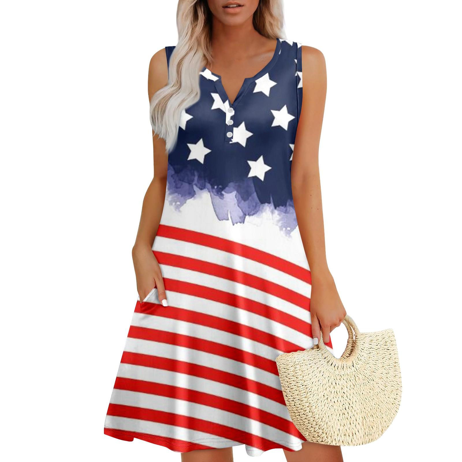 

Женские летние платья Свободные сарафаны без рукавов с V-образным вырезом Платье с карманами S белый