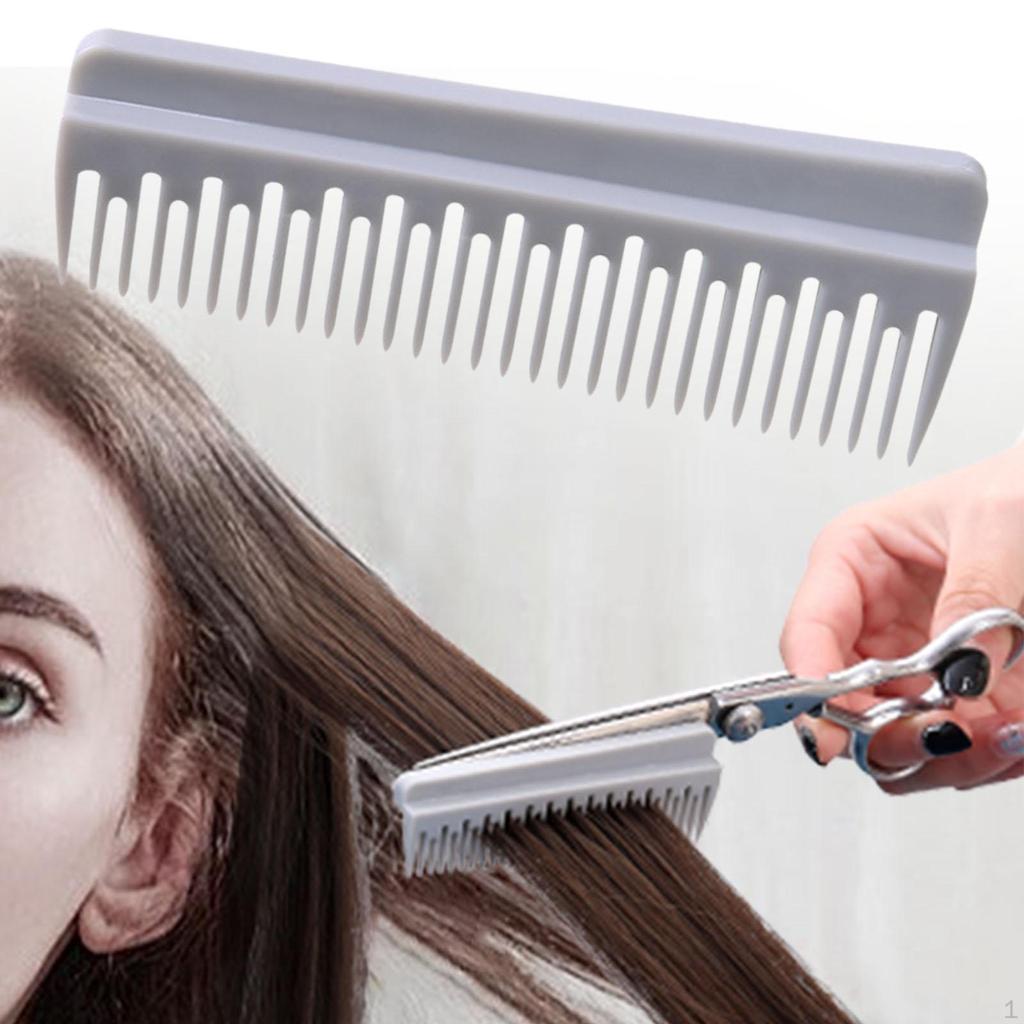 Grab Shear Comb Can Be Attached Scissors Easy To Clean for All Hair Types Hairdressing Brush