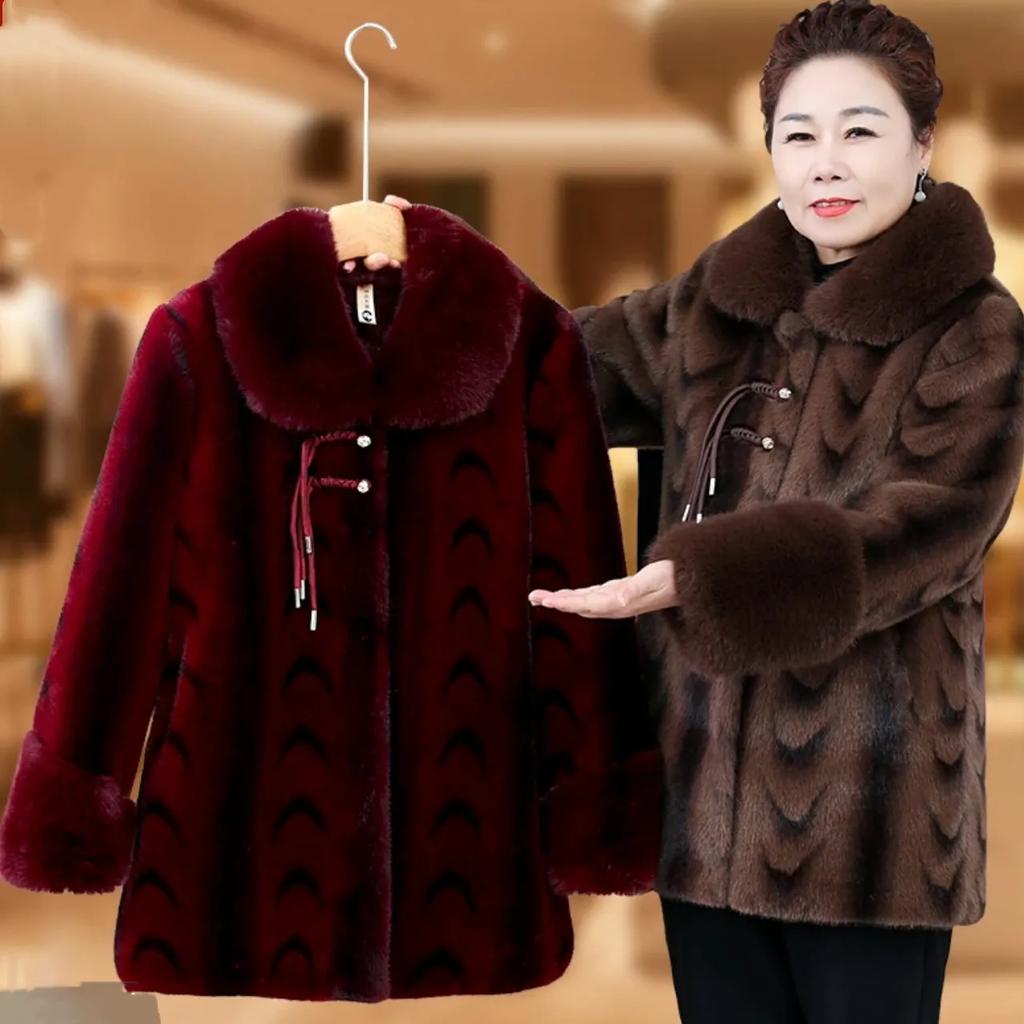 Zimní zesílená teplá bunda s přídavným sametem Fleecová podšívka Bunda střední délky Středně vycpaná bunda