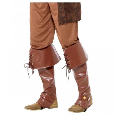 Mens Deluxe Pirate Costume Boot Covers