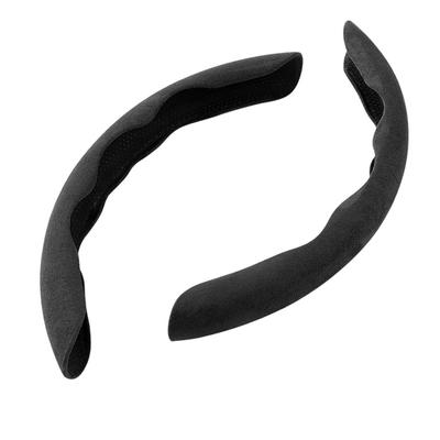 Capa para Volante, Camurça, Absorvente de Suor, Antiderrapante, Para Todas as Estações, Ultrafina, Para Pequeno e Médio (Camurça, Preto)
