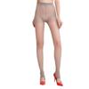 Women Summer Ultra Thin Sheer Footless Stirrup Tights Stockings Solid Color Control Top Silk Pantyhose Dance Leggings