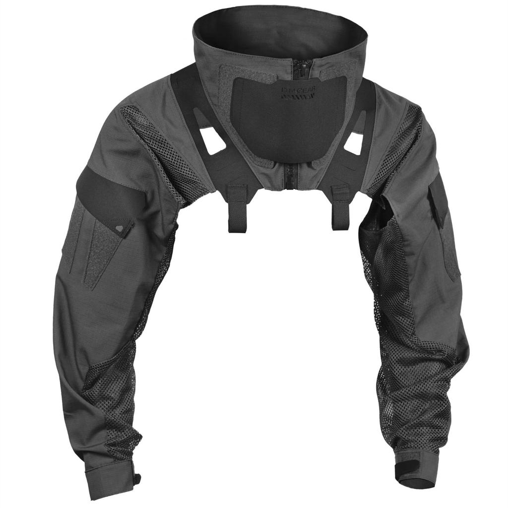 Outdoor Functional Training Stand Collar Tactical Vest Man Multifunction Breathable Chest Rig Hollow Out Tactical Waistcoat