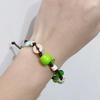 1/2Pcs Women Ladies  Jewelry Lovely Apples Charm Bracelet For Girls With Brown Cord Fun And Stylish Accessory