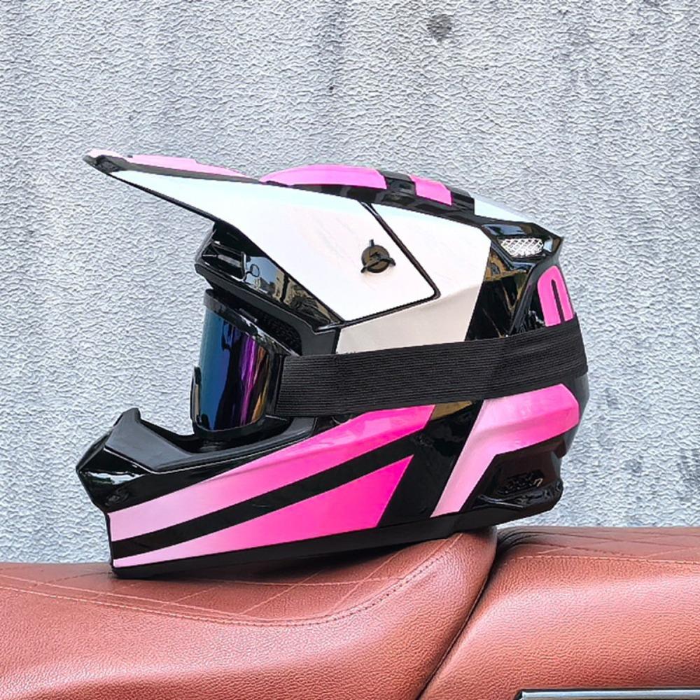 Red and Blue Downhill Helmets Off-road Full Helmets Mountain Bike Riding Safety Helmets Men's and Women's Cycling Forest Helmets