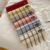 Karierter Schal Studentin Quastenschal Paar Dicker Warmer Schal