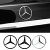 C200 E200 Neu 2025 Für Mercedes Benz 90mm ABS Chrom Schwarz Logo Mercedes Emblem Stern-Plakette Hinten Für Mercedes Benz W203 W206 W212