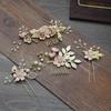 4pcs Pearl Comb Bridal Hair Combs Artificial Flower Flower Hairpins Tiaras Wedding Hair  Bridesmaid