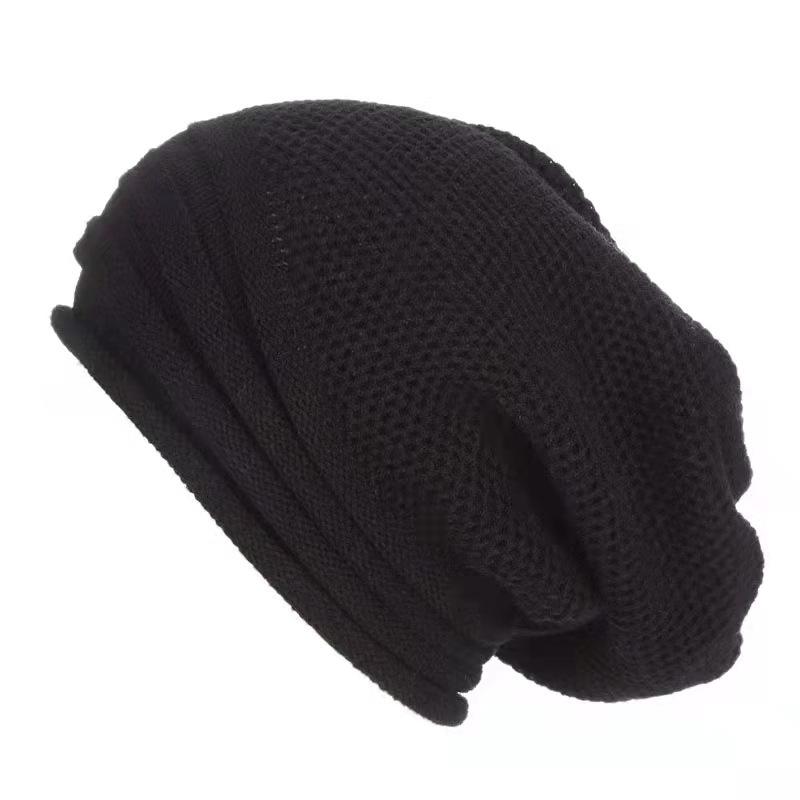 Frühling Winter Baggy Slouchy Mütze Wolle Gestrickt Warme Kappe Beanie Übergroß Wintermützen Zum Skifahren