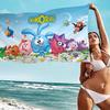 Popular S-Smeshariki Animation Anime Beach Swimming Towel Soft Absorbent Washcloth Children's Gifts For Kids Travel Camping Gym
