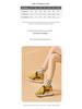 Genuine Leather 8CM Invisible Height Increasing Women's Retro Color Block Thick Sole Sports Shoes - Autumn 2025 Collection