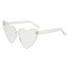 Y2K Heart Women Sunglasses Transparent Frame UV Protection Cute Shades for Toddlers Perfect for Outdoor Play&Daily Fashion KJ056