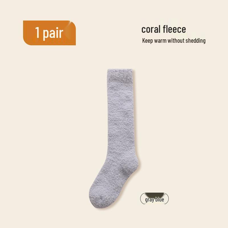 Women's Winter Cozy Plush Mid-Tube Socks - Thick, No-Shed, and Perfect for Home or Sleep