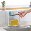 NO.HS Desktop Dish Towel Cleaning Sponge Holder Groove Organizer Storage Rack Towels Wash Cloth