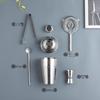 5-teiliges Cocktail-Shaker-Set aus Edelstahl