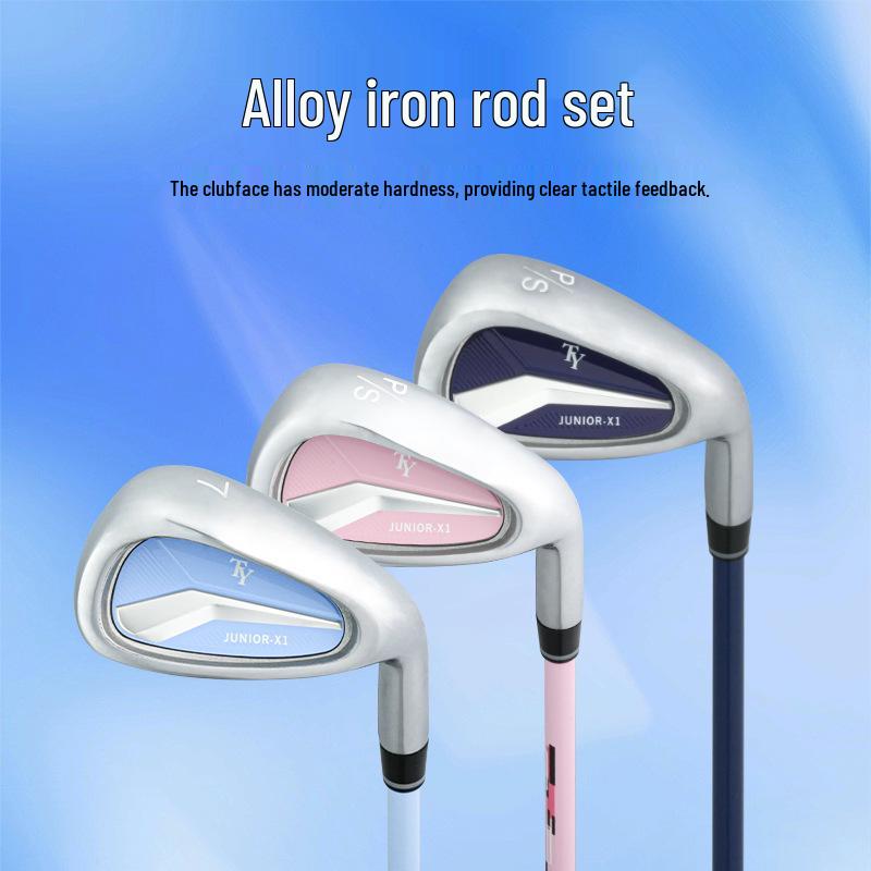 2026 Kids' Carbon Fiber Golf Club Set - 5 Clubs for Beginner Boys and Girls