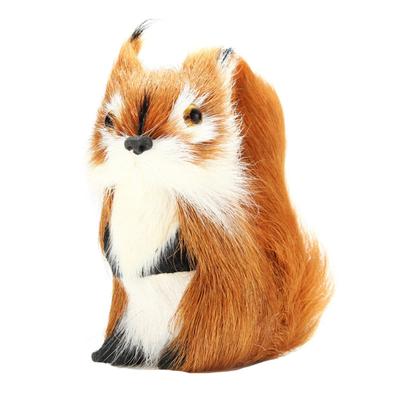 Christmas Tree Ornament Decoration Simulation Animal Squirrel Plush Lifelike