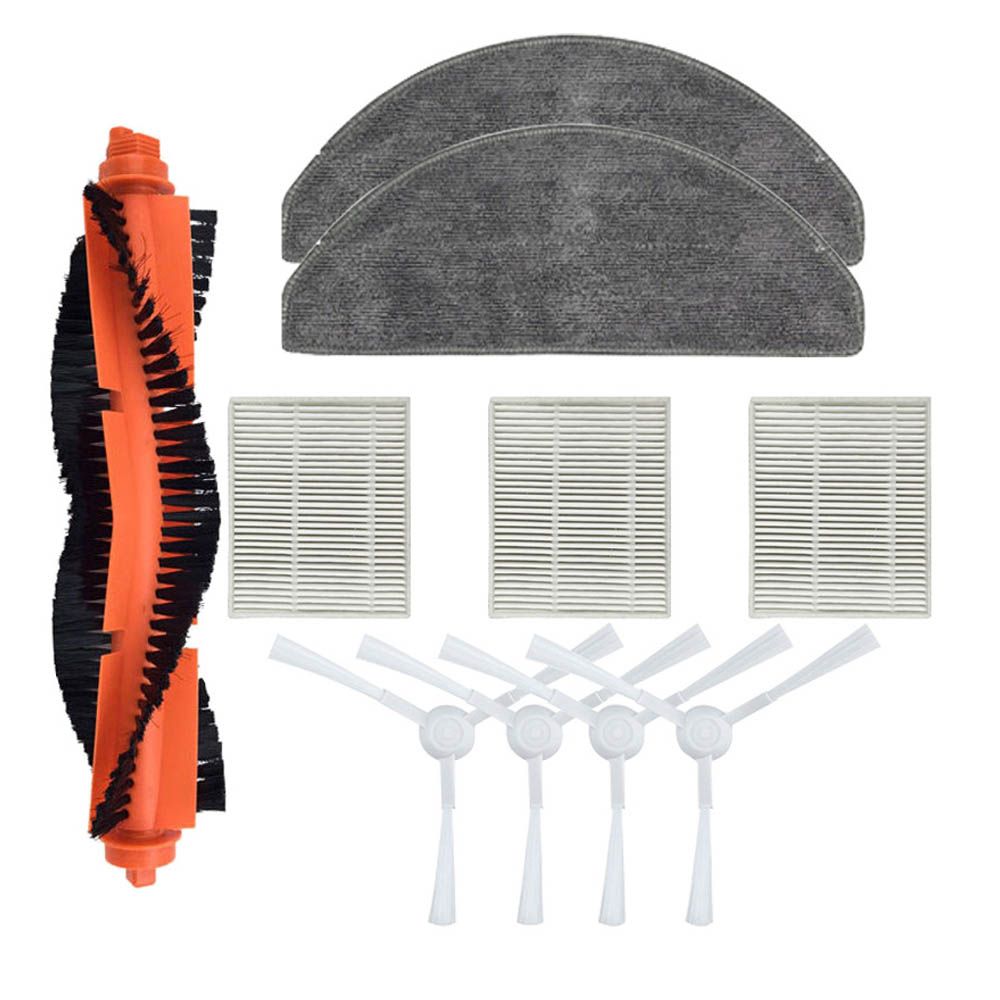 Compatible with robotic vacuum Xiaomi E12 E10 B112, main brush, side brush, mop cloth, filter replacement accessories