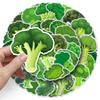 50 Broccoli Doodle Stickers Personalized Cartoon Cute Vegetable Decorative Skateboard Water Cup Mobile Phone Case Stickers