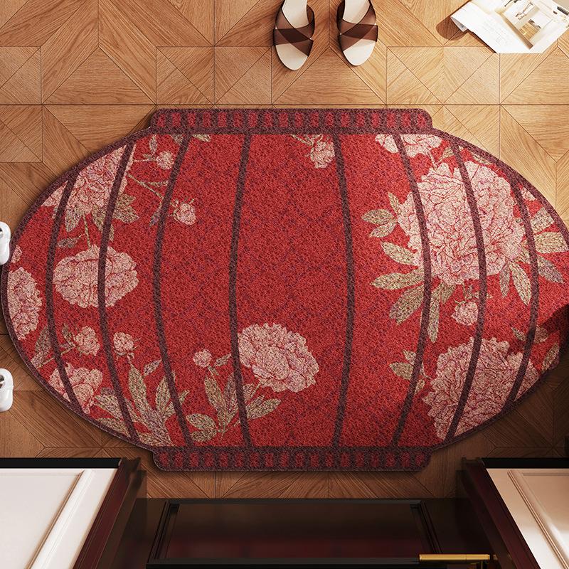 Laterne für Eingangstür im neuen chinesischen Stil, Fußmatte, roter Teppich für Hochzeit am Eingang