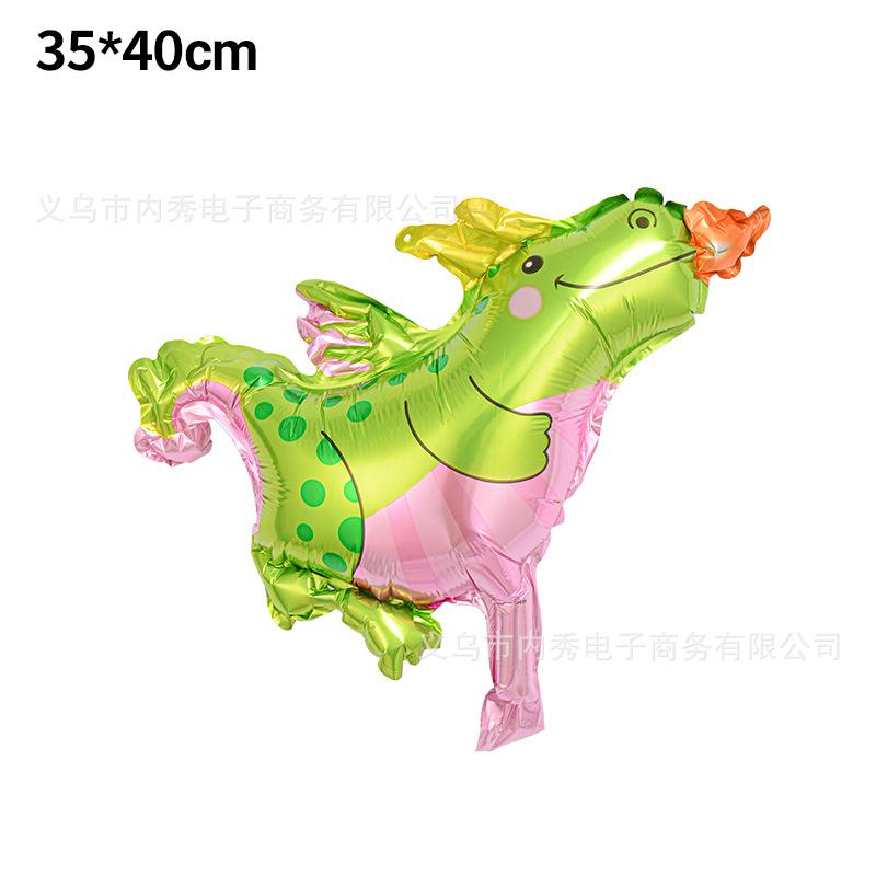 

Динозавр Воздушный шар Украшение для вечеринки День рождения Композиция Алюминиевая фольга Воздушный шар Пирозавр Тираннозавр Рекс Трицератопс Mini Fire-breathing Dragon