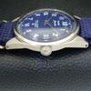 VINTAGE HMT JANATA HAND-WINDING INDIAN MENS BLUE COLOR DIAL WATCH a700075-5 R201-a700075