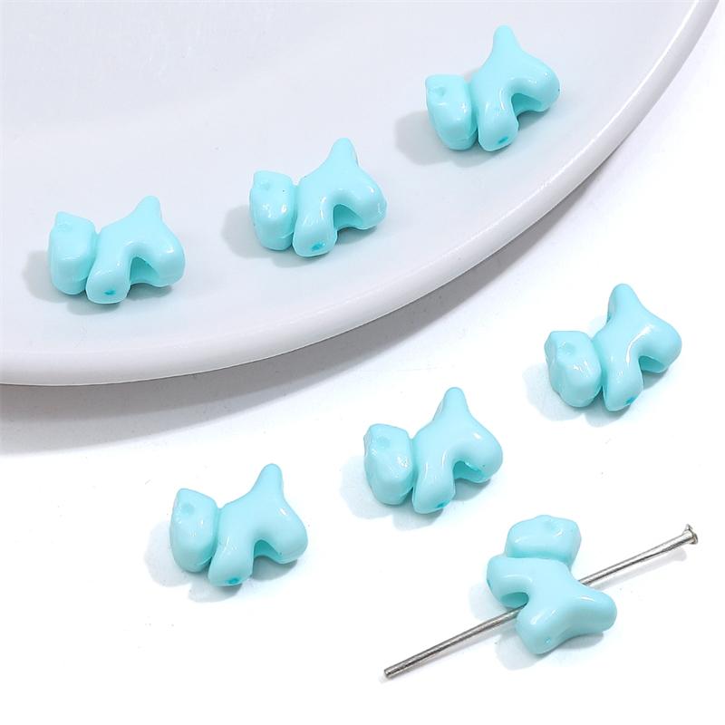 

1100 шт. акриловые бусины щенки подвески бусины для браслета ожерелья своими руками изготовление ювелирных изделий 12x10mm 500g синий