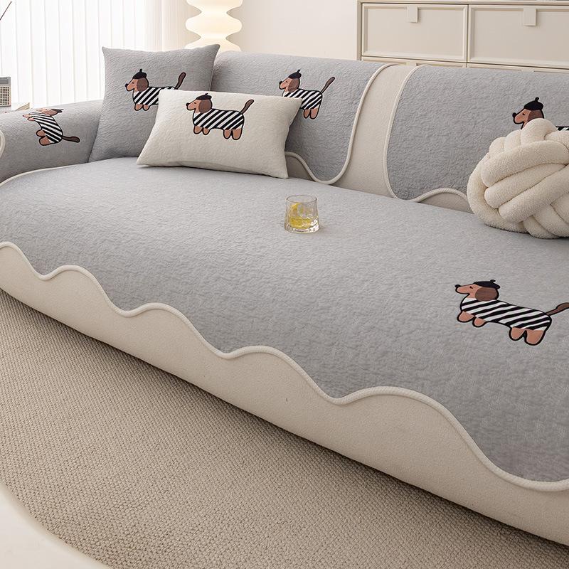 Summer New Cool Sofa Cushion Cartoon Cute Straight Leather Sofa Cover Summer Special-Shaped Sofa Seat Cushion