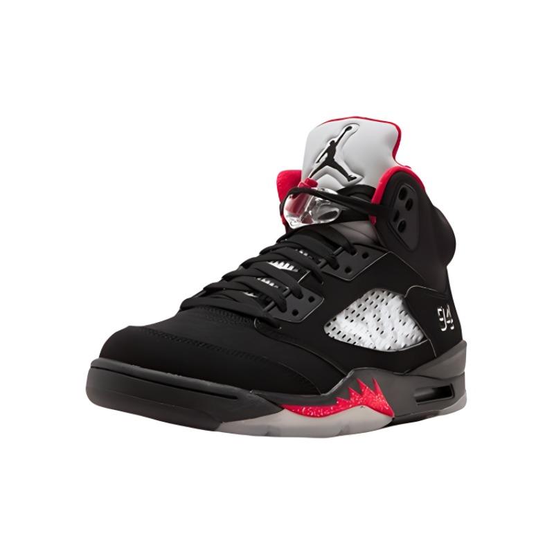 New JORDAN 5 Retro Supreme Black 824371-001