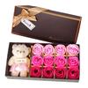 New Valentine's Day Bear Gift Box Gift Rose Gift Small Gift 12 Soap Flower