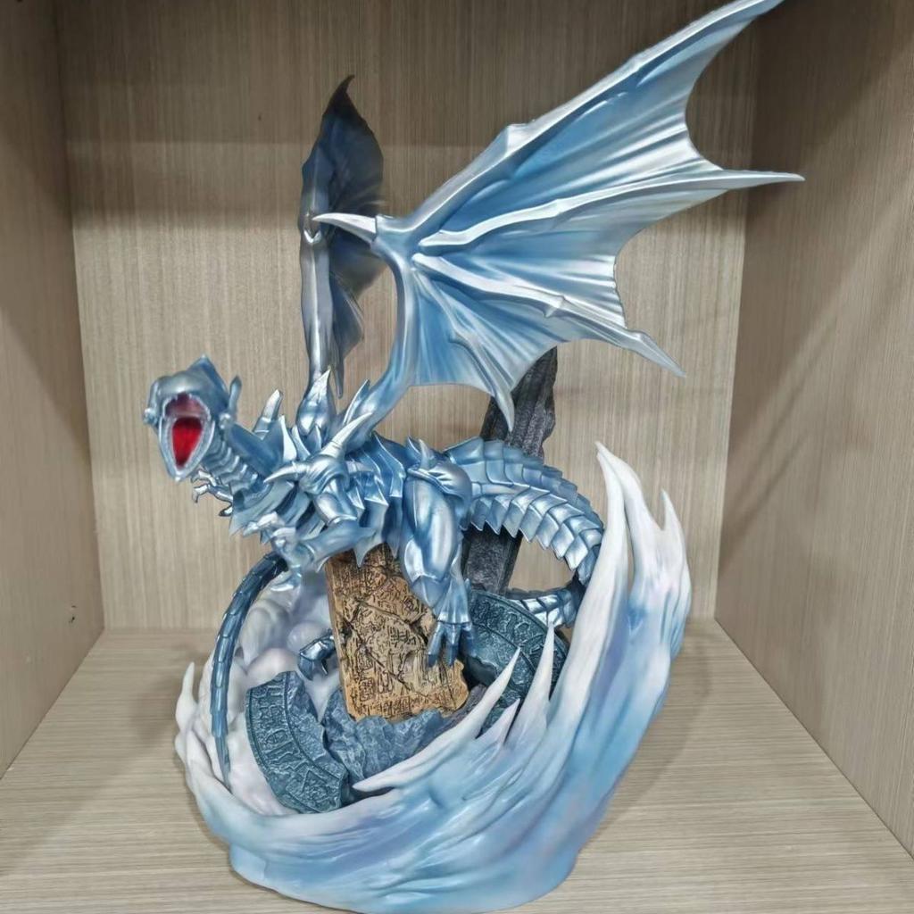 Blue-Eyes White Dragon 28cm/11.02nch Yu-Gi-Oh! MX  can be collected Ultimate Dragon PVC Wild Battle GK Ornament Model Toys Gifts