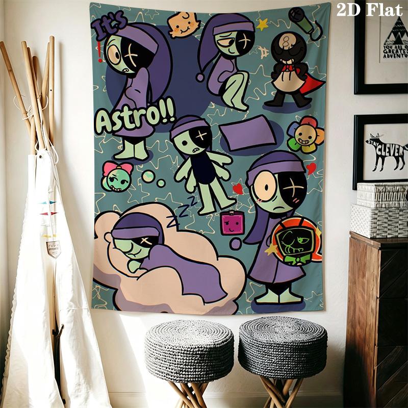 Dandy's World Pattern Home Decor Tapestry, Wall Hanging, Decorative RV Wall Cloth.MGT0918126