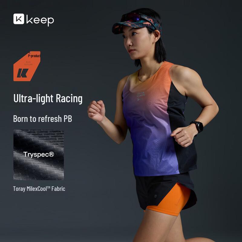 

Женский бесшовный быстросохнущий антибактериальный топ-майка для бега M